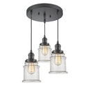 Canton Multi-Pendant shown in the Oil Rubbed Bronze finish with a Seedy shade