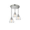 Fulton Multi-Pendant shown in the Polished Nickel finish with a Clear shade