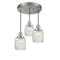 Colton Multi-Pendant shown in the Brushed Satin Nickel finish with a Clear Halophane shade