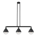 Hampden Island Light shown in the Matte Black finish with a Seedy shade