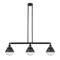 Hampden Island Light shown in the Matte Black finish with a Seedy shade