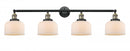 Innovations Lighting Large Bell 4 Light Bath Vanity Light 215-BK-G73