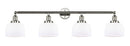 Innovations Lighting Large Bell 4 Light Bath Vanity Light 215-BK-G73