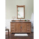 James Martin Providence 60" Driftwood Single Vanity with 3 cm Arctic Fall Solid Surface Top 238-105-5311-3AF