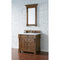 James Martin Brookfield 36" Country Oak Single Vanity with 3 cm Classic White Quartz Top 147-114-5576-3CLW