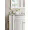 James Martin Brittany 46" Single Vanity Bright White with 3 cm Carrara Marble Top 650-V46R-BW-CAR