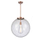 Beacon Pendant shown in the Antique Copper finish with a Clear shade