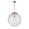 Beacon Pendant shown in the Antique Copper finish with a Seedy shade