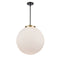 Beacon Pendant shown in the Black Antique Brass finish with a Matte White shade