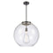 Athens Pendant shown in the Matte Black finish with a Clear shade