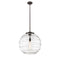 Deco Swirl Pendant shown in the Oil Rubbed Bronze finish with a Clear shade