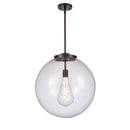 Beacon Pendant shown in the Oil Rubbed Bronze finish with a Clear shade