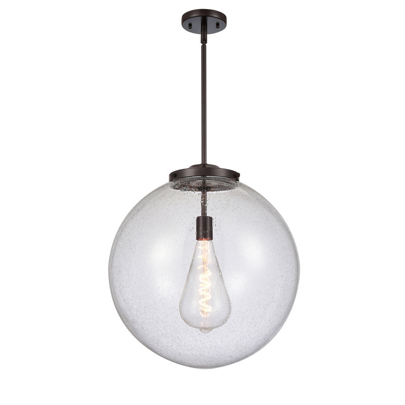 Beacon Pendant shown in the Oil Rubbed Bronze finish with a Seedy shade