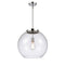 Athens Pendant shown in the Polished Chrome finish with a Clear shade