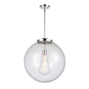 Beacon Pendant shown in the Polished Chrome finish with a Seedy shade