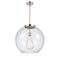 Athens Pendant shown in the Polished Nickel finish with a Clear shade