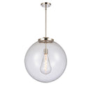 Beacon Pendant shown in the Polished Nickel finish with a Clear shade