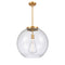 Athens Pendant shown in the Satin Gold finish with a Seedy shade