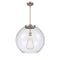 Athens Pendant shown in the Brushed Satin Nickel finish with a Clear shade