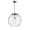 Athens Pendant shown in the Brushed Satin Nickel finish with a Seedy shade