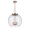 Athens Pendant shown in the Antique Copper finish with a Seedy shade