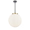 Beacon Pendant shown in the Black Antique Brass finish with a Matte White shade