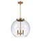 Athens Pendant shown in the Brushed Brass finish with a Seedy shade