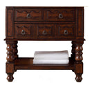 James Martin Castilian 36" Aged Cognac Single Vanity with 3 cm Carrara Marble Top 160-V36-ACG-3CAR