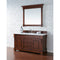 James Martin Brookfield 60" Warm Cherry Single Vanity with 3 cm Classic White Quartz Top 147-114-5381-3CLW