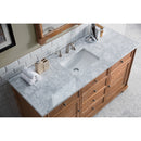 James Martin Savannah 60" Driftwood Single Vanity with 3 cm Carrara Marble Top 238-104-5311-3CAR