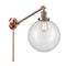 Beacon Swing Arm shown in the Antique Copper finish with a Clear shade