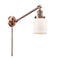 Bell Swing Arm shown in the Antique Copper finish with a Matte White shade