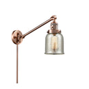 Bell Swing Arm shown in the Antique Copper finish with a Silver Plated Mercury shade