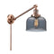 Bell Swing Arm shown in the Antique Copper finish with a Plated Smoke shade