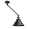 Innovations Lighting Briarcliff 1 Light 10" Swing Arm with Switch 237-BK-M10-BK-LED