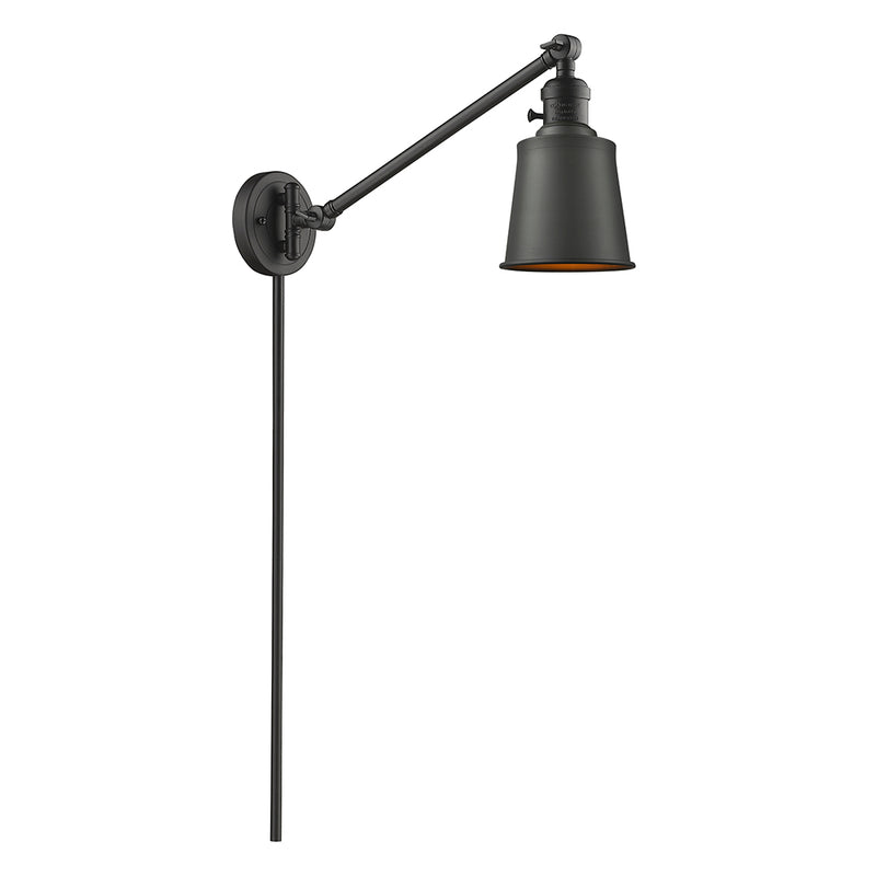 Addison Swing Arm shown in the Oil Rubbed Bronze finish with a Oil Rubbed Bronze shade