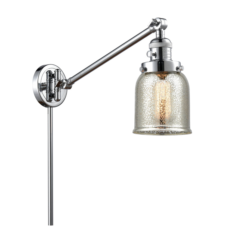 Bell Swing Arm shown in the Polished Chrome finish with a Silver Plated Mercury shade