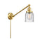 Bell Swing Arm shown in the Satin Gold finish with a Seedy shade