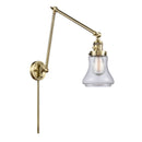 Bellmont Swing Arm shown in the Antique Brass finish with a Clear shade