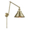 Briarcliff Swing Arm shown in the Antique Brass finish with a Antique Brass shade