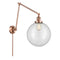 Beacon Swing Arm shown in the Antique Copper finish with a Clear shade