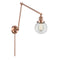 Beacon Swing Arm shown in the Antique Copper finish with a Clear shade