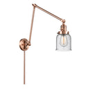 Bell Swing Arm shown in the Antique Copper finish with a Seedy shade