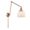 Bell Swing Arm shown in the Antique Copper finish with a Matte White shade