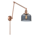 Bell Swing Arm shown in the Antique Copper finish with a Plated Smoke shade