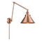 Briarcliff Swing Arm shown in the Antique Copper finish with a Antique Copper shade