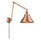 Briarcliff Swing Arm shown in the Antique Copper finish with a Antique Copper shade