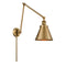 Appalachian Swing Arm shown in the Brushed Brass finish with a Brushed Brass shade