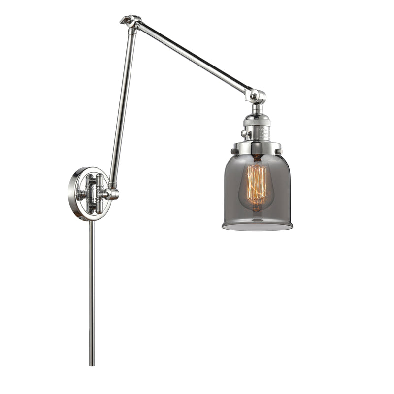 Bell Swing Arm shown in the Polished Chrome finish with a Plated Smoke shade