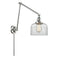 Bell Swing Arm shown in the Polished Chrome finish with a Clear shade